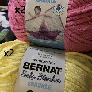 Bernat baby blanket sparkle yarn